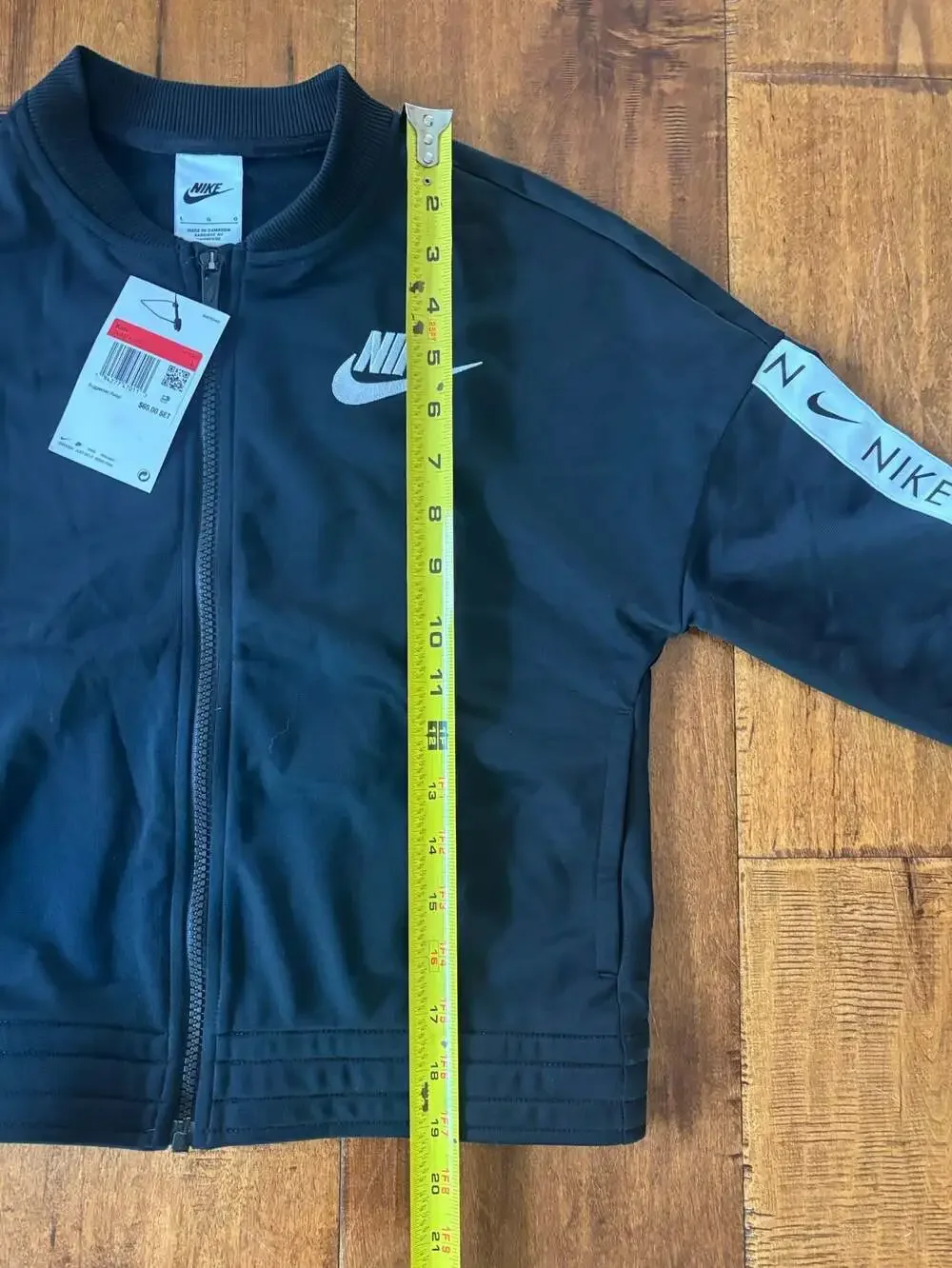 Nike Girls Tricot Tape Full-Zip Tracksuit Jacket CU8374-010